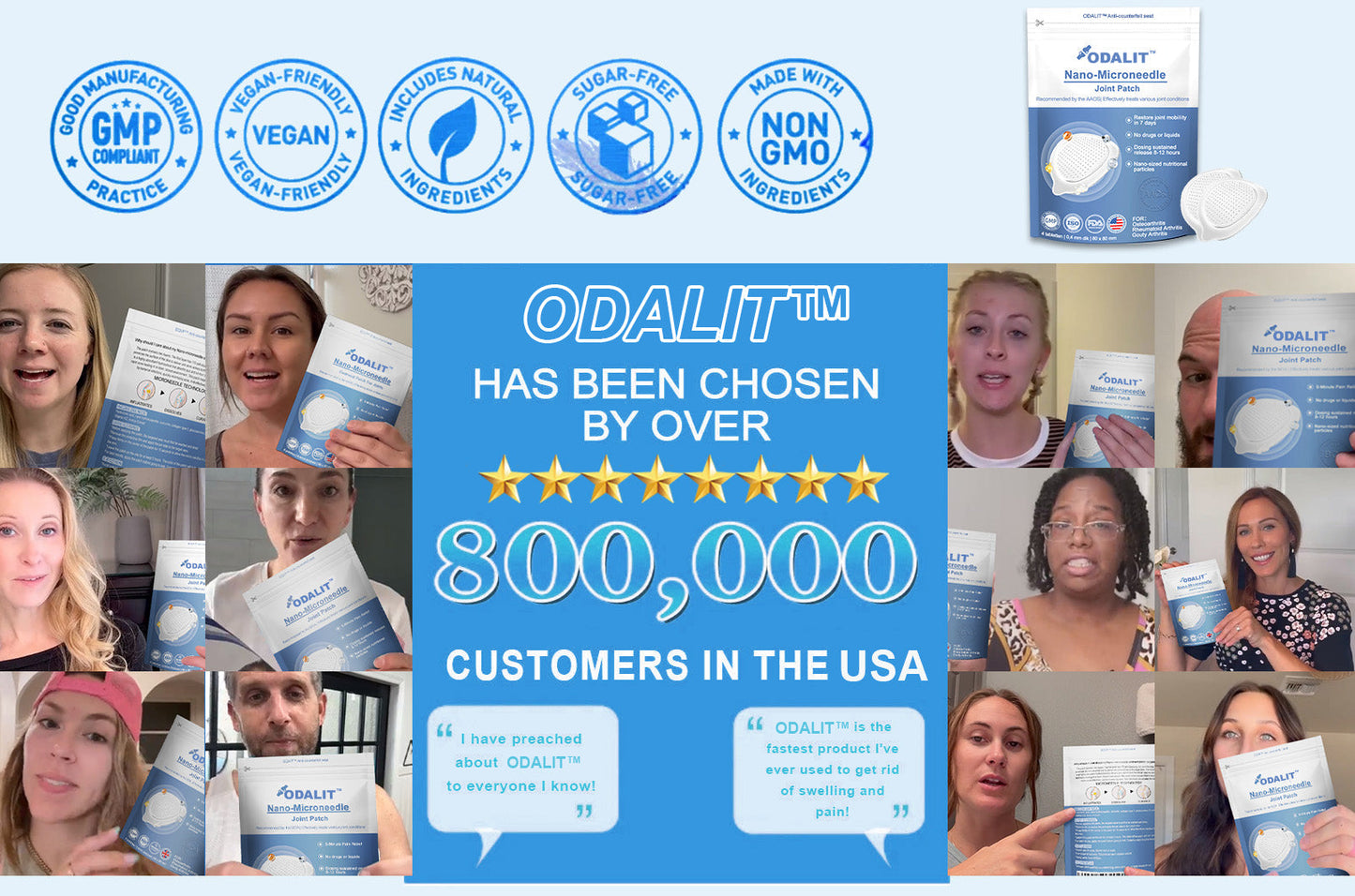 CleraNaure® Нано-микроиглен пластир за стави