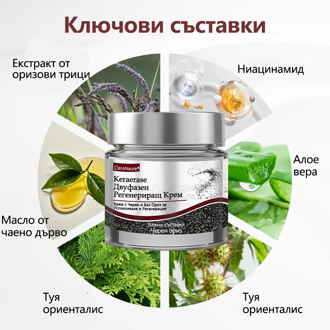 ⭐🏅 Официален магазин CleraNaure® KeraErase - Крем с двойно действие за подмладяване на кожата (Подмладяване с двойно действие – омекотява издигнатите бучки и разлага дълбокото натрупване на кератин без киселини и раздразнения)