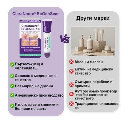 CleraNaure® ReGenScar гел с стволови клетки за белези