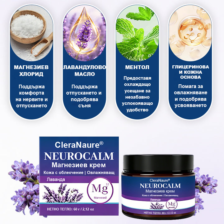 CleraNaure® NeuroCalm Магнезиев крем