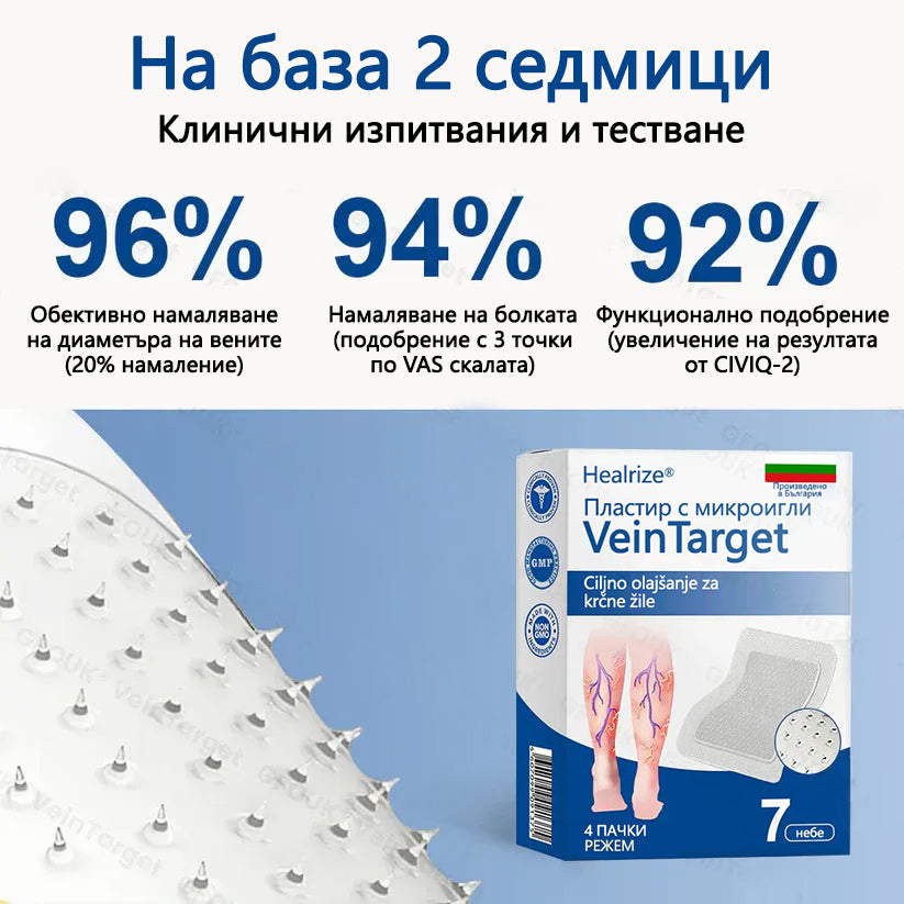 🥇Healrize® VeinTarget Микроиглен пластир