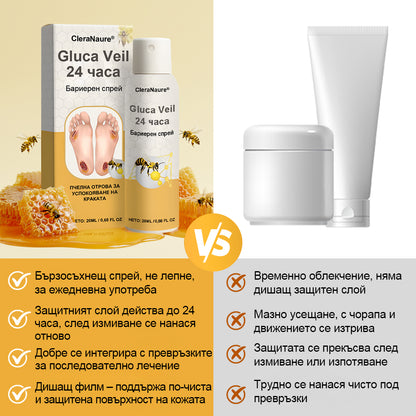 CleraNaure® GlucaVeil 24H Защитен спрей за крака