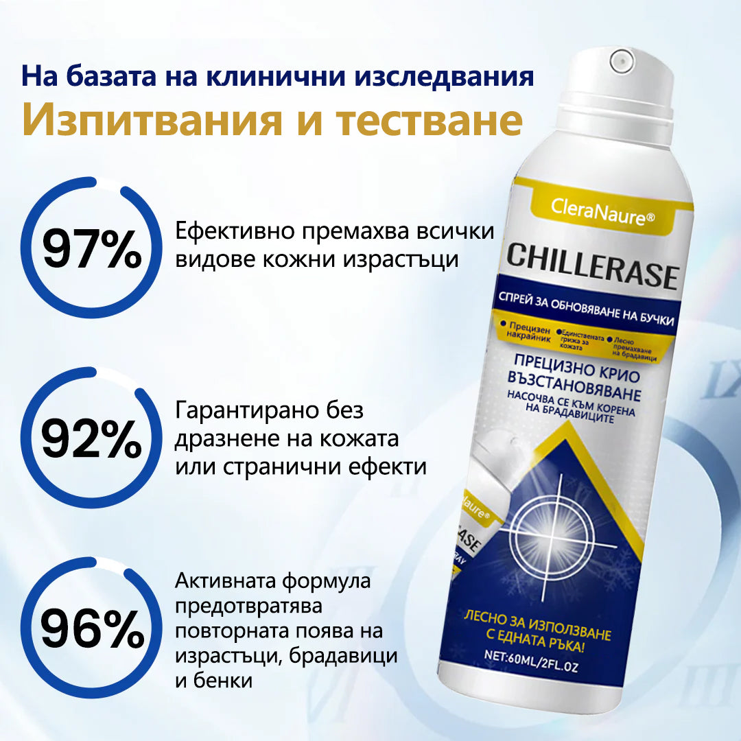 CleraNaure® ChillErase спрей за възстановяване на неравности