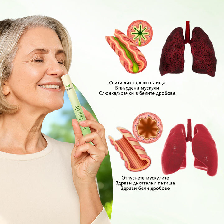 💎CleraNaure® HerbaAir Мулен Белодробен Пречистващ Препарат